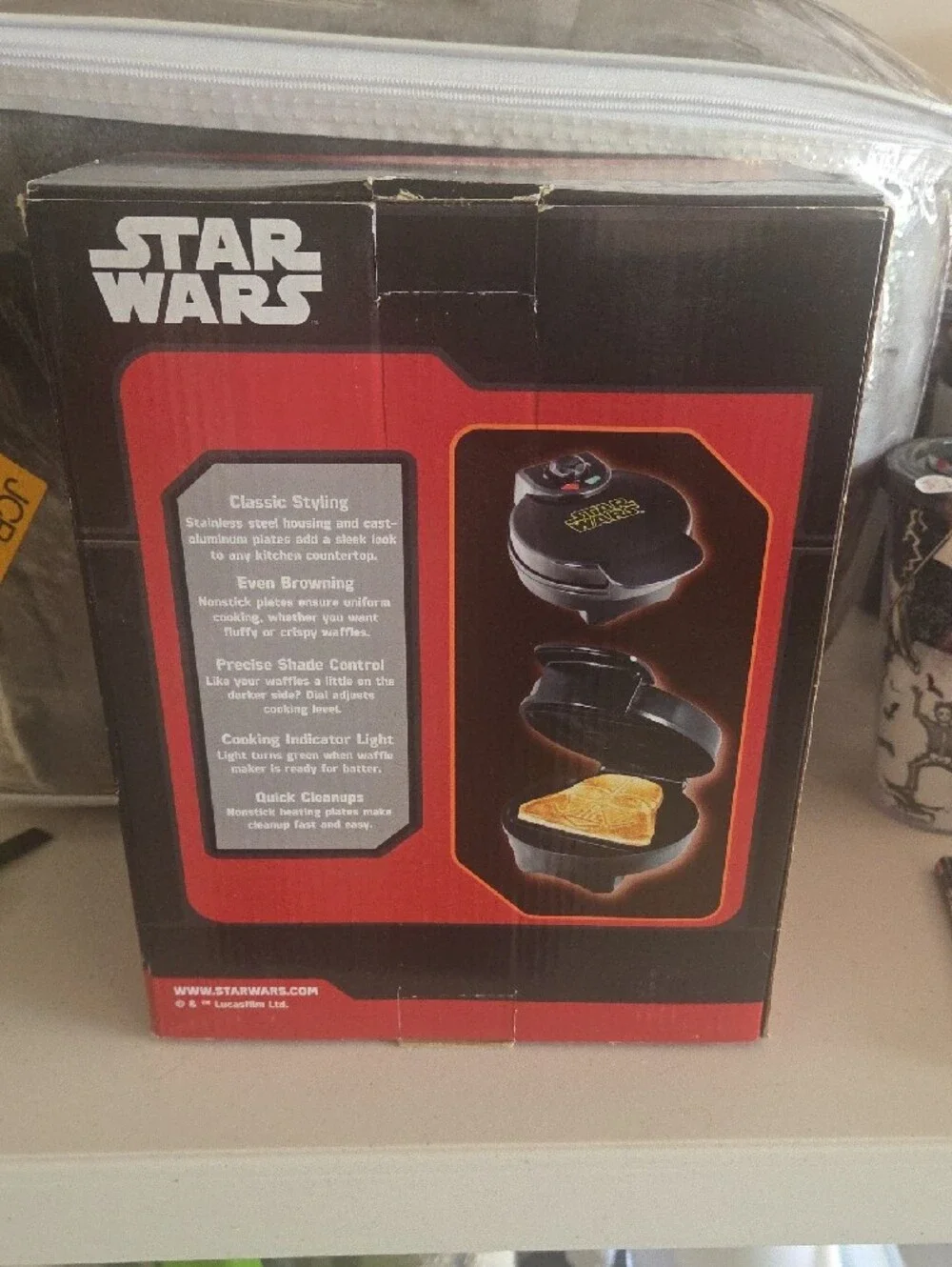 Disney Star Wars Darth Vader Black Waffle Maker